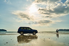 汽車,吉普車,海灘