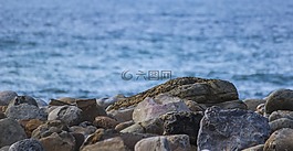 巖,海,海灘