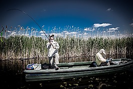 漁,釣魚人,鑄造