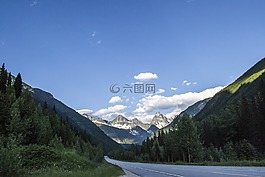 公路,山,路