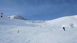 滑雪,冬天,雪