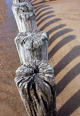 防波堤,海灘,北海