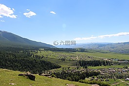 草原,風(fēng)景,新疆
