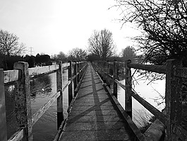 橋,木材,景觀