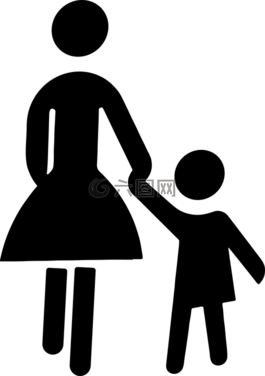 兒童,女性,牽手