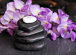 平衡,冥想,石头