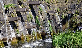 水,噴泉,水景