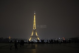 巴黎,夜,埃菲爾鐵塔
