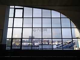 天空,的,火車站