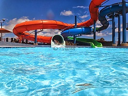 滑水道,水上樂園,水族公園