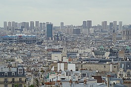 城市,全景圖,巴黎