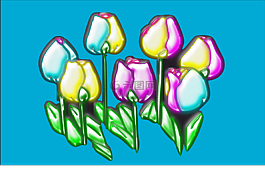 玫瑰,花,顏色