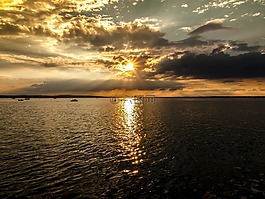 日落,太陽,黃昏