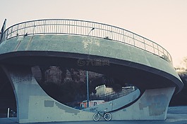 城市,混凝土,墻