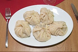 餐廳,吃,khinkali
