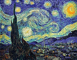 梵高,星空,油畫