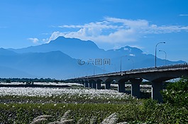 山,高美大橋,美濃