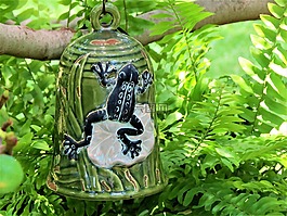 陶瓷鐘,綠色,院子里藝術(shù)