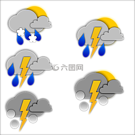 象形圖,天氣,風(fēng)暴