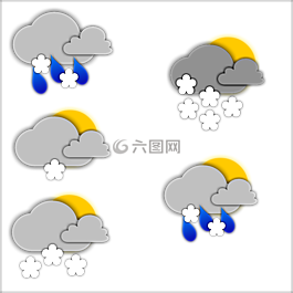 象形圖,天氣,雨