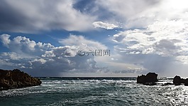 巖質(zhì)海岸,海,波