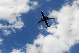 这架飞机,云,天空