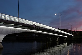 橋,河,水