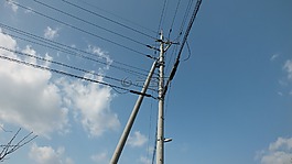 電力,天空,極