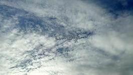 天空,晚間,云