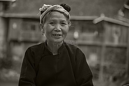 老人,肖像,黑白