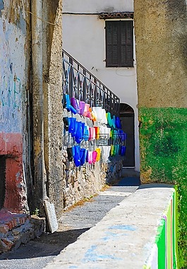 陽光燦爛的日子,墻,壁畫