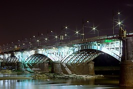 橋,華沙,小馬