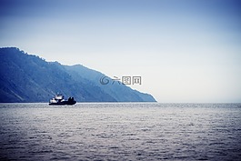 水,湖,小船