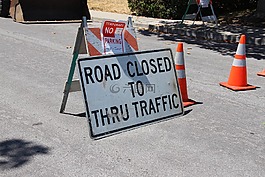 道路封閉,建設,繞道而行