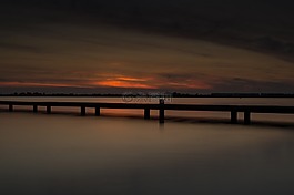 码头,湖,平静