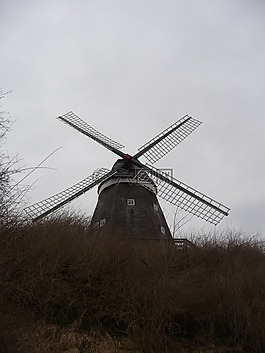 風車,建設,磨