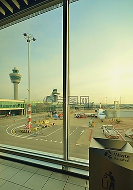 機場,飛機,登機
