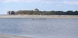 海滩,卡罗莱纳州,海岸