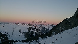 伯尔尼,高山,日出