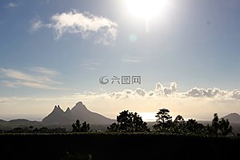 景觀,島,戶外