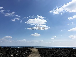 天空,海,島