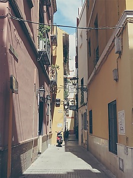 胡同,建筑物,房子
