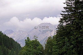 山,高山,山景观