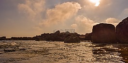 巖質(zhì)海岸,海,天空