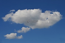 天空,云,藍色