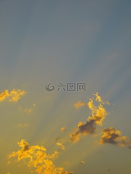 天空,morgenstimmung,太陽