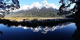 新西蘭,雪,山