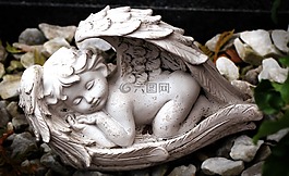 天使,數(shù)字,雕塑