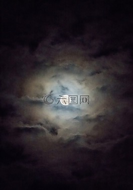 月亮,夜,天空