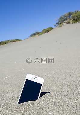 移動電話,沙,沙漠